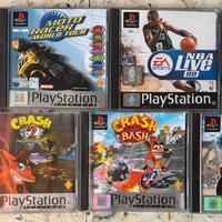 Lotto giochi PlayStation 1 originali Crash + altri