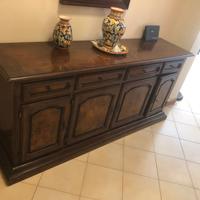 Madia Credenza in legno Massello tinta noce