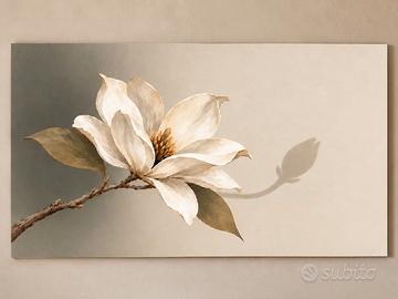 Quadro moderno dipinto A MANO - Magnolia 160x95 cm