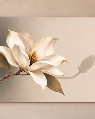 Quadro moderno dipinto A MANO - Magnolia 160x95 cm