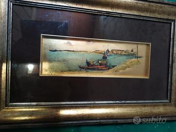 Quadro con foglia oro