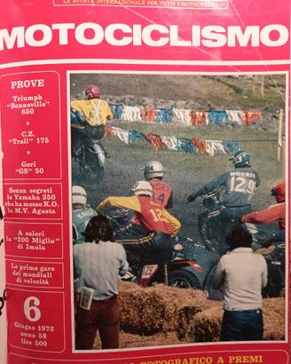 Rivista MOTOCICLISMO numero 6 del 1972
