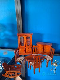 set 9 pezzi casa delle bambole