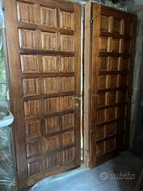 10 porte in legno massello con stipite