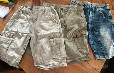 Pantaloni corti 11-12 anni ragazzo (3 paia)