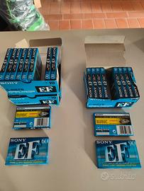 Audiocassette Sony HF da 60 e 90 minuti nuove
