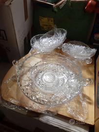 Servizio vetro cristallo da zuppa inglese.