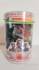 GIOCO BARATTOLO con  SOLDATINI di PLASTICA 