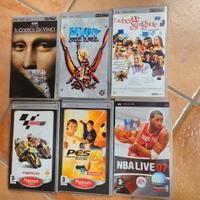 Pack 6 UMDs PSP (giochi e films)