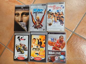 Pack 6 UMDs PSP (giochi e films)