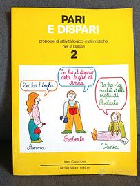 Libro vintage per bambini "Pari e dispari N.Milano