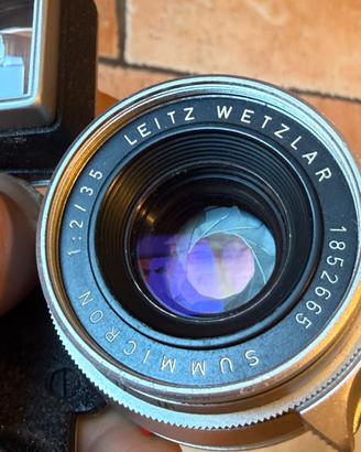 Leica Summicron 35mm f2 8 elementi occhialini M3