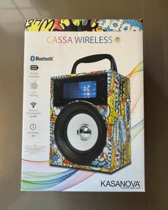 Cassa Bluetooth Kasanova Comic - Effetti Luce LED