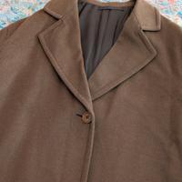 Cappotto cashmere donna color cammello oversize