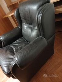 poltrona in pelle