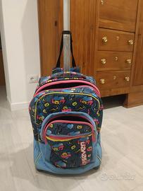 zaino scuola con trolley 