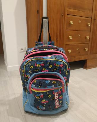 zaino scuola con trolley 
