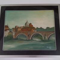 Dipinto olio su tela Claudio Tomassini 1973