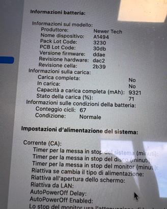 Macbook 15 pollici retina 2013