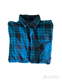 Camicia Flanella Blu e Nera