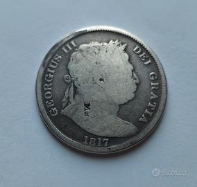 1817 Mezza Corona Inglese argento