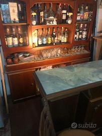 Mobile bar in ciliegio