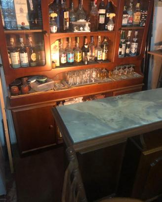 Mobile bar in ciliegio