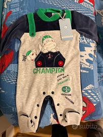 Pastello - Tutina di ciniglia taglia 1-3 mesi