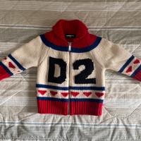 Cardigan bambino DSquared2 in misto lana tg.24mesi