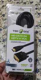 Cavo da HDTV a VGA TEK ONE 1.8m 1080P