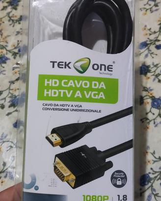 Cavo da HDTV a VGA TEK ONE 1.8m 1080P