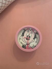 Sveglia Analogica Rosa con Minnie Mouse