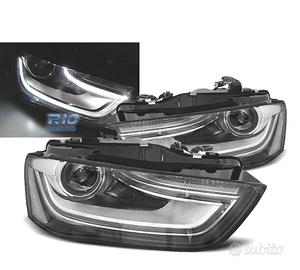 FARI PER AUDI A4 B8 12-15 DRL NERI