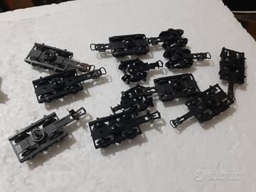 lotto  carrelli modellismo ferroviario h0 