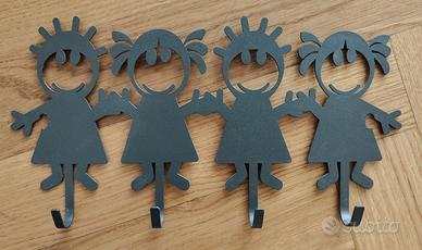 Appendiabiti ferro battuto Arti e Mestieri