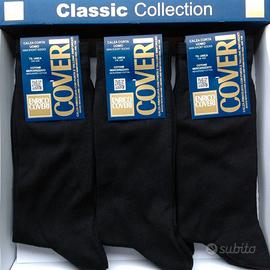 3 Paia Calzini Enrico Coveri Uomo Eleganti Nero