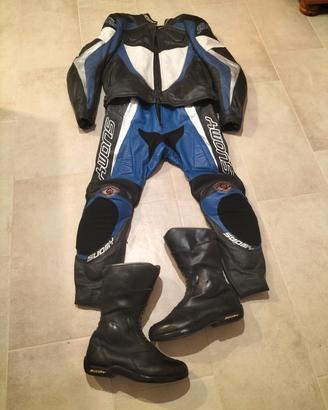 tuta divisibile e stivali suomy