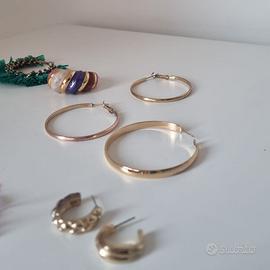 Lotto 20 Pezzi Orecchini Bigiotteria Misti