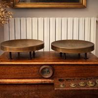 Bilancia d’epoca in legno e ottone - con pesi