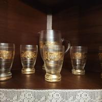Set Vintage: caraffa e 5 bicchieri