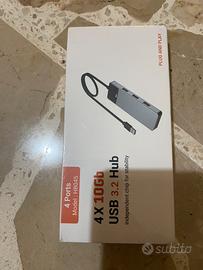 Usb hub 4 porte 10gbps