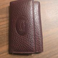 cartier portachiavi in pelle bordeaux