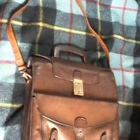 Vintage vera Pelle borsa UNICA marchio BARANTANI
