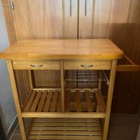 Mobiletto in legno multiuso da cucina