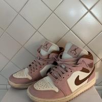 Air jordan rosa e marroni