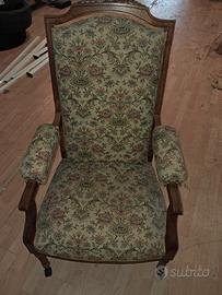 poltrona reclinabile vintage 