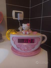 hello kitty sveglia-radio con luce 