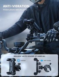 Lamicall Anti-Vibration Motorcycle Phone Holder