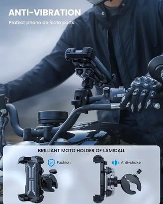 Lamicall Anti-Vibration Motorcycle Phone Holder