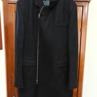 Cappotto elegante nero per uomo, taglia 52